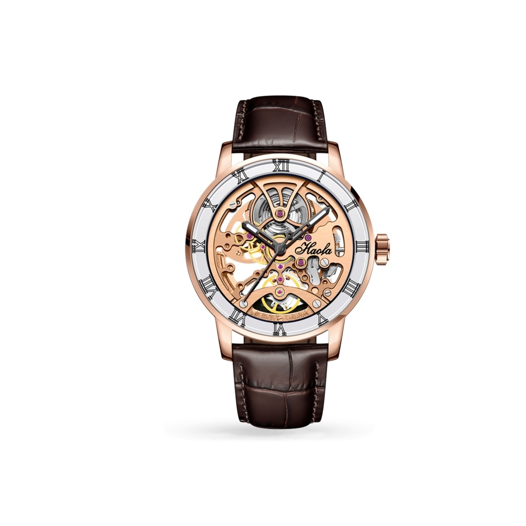 1933-Brown strap,gold